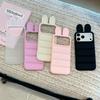 Solid Silicone Jacket with Rabbit Ears for iPhone 17 Pro Max and Apple 16 Pro - Drop-proof Case