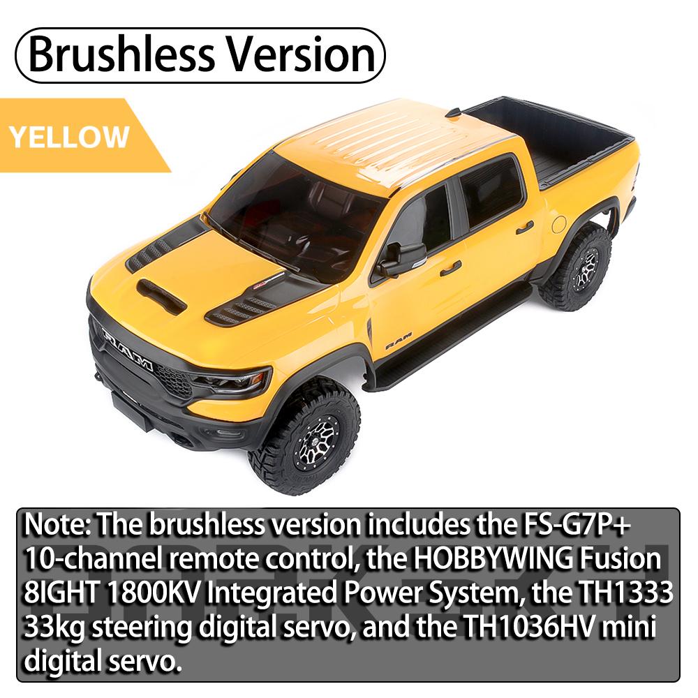 TRACTION HOBBY KM 1500 Pickup Truck 1/8 RC Simulation Electric Remote Control Model Cars Rock Crawler Adult Children's Toys