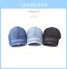 Design Fashionable Damaged Neutral Sunshade Denim Baseball Hat For Outdoor