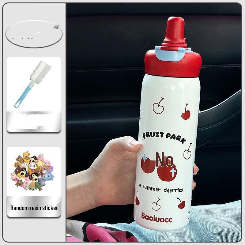 Portable Dual-Drink Insulated Water Bottle