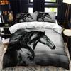 White Horse Bedding Set Boys Girls Twin Queen Size Duvet Cover Pillowcase Bed Kids Adult Fashion Home Textileextile