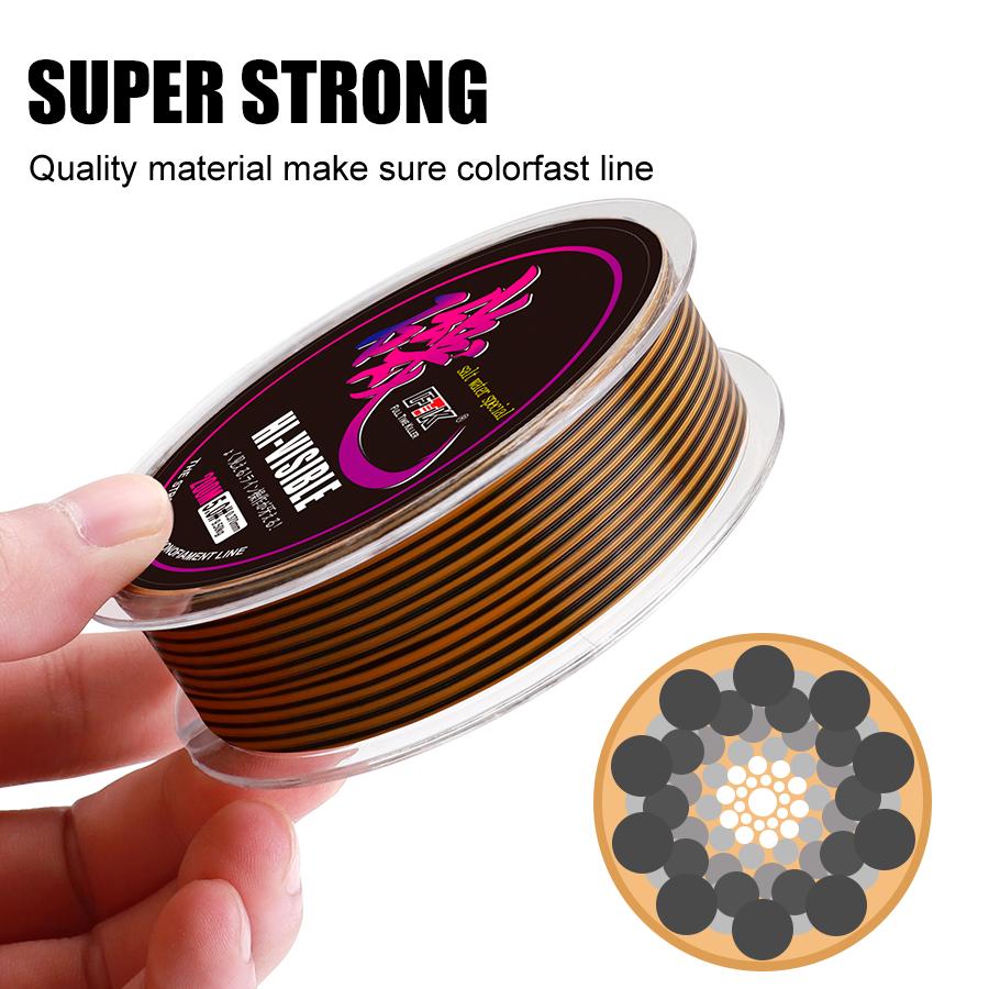 200M Rockfish Line Abrasion Resistant Nylon Freshwater and Saltwater Long Casting Line 6LB-40LB