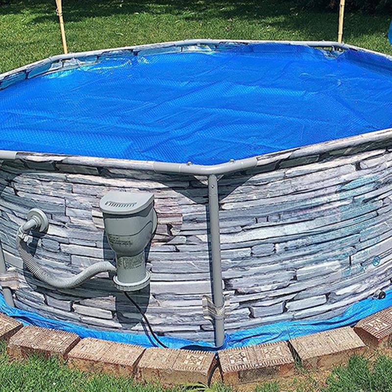 Swimming Pool Cover Protector Round Solar Heated Waterproof Tub Dust Bubble Film PE Bubble Swimming Pool Accessories