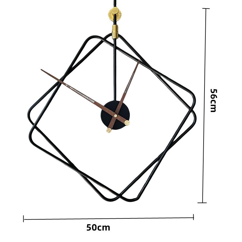 Nordic Iron Art Wall Clocks Modern Kitchen Living Room Dining Room Home Decoration Hanging Watch Simple Silent Black Wall Clocks