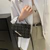 Woolen Portable Small Bag Women's  New Fashion Small Square Bag Niche Design Single Shoulder Messenger  Temperament Women's Bag