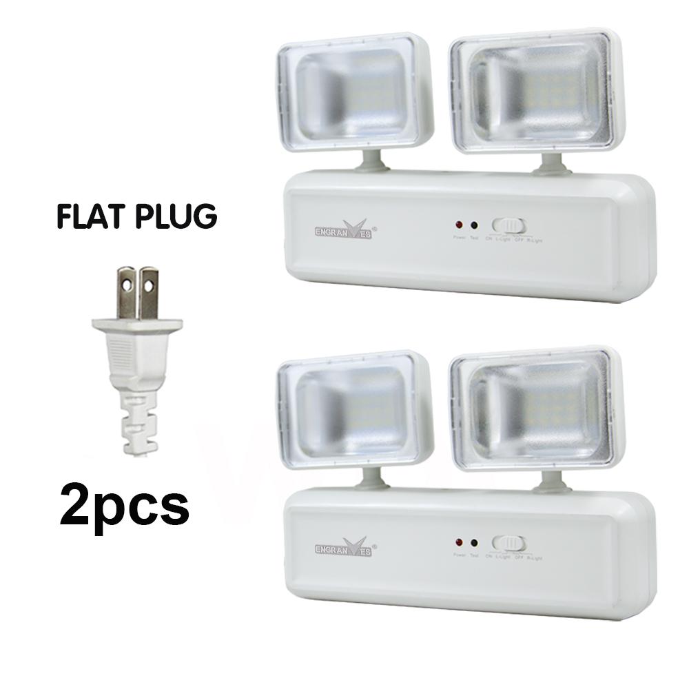 Emergency Exit Light LED Emergency Lamps Dual Heads Battery Backup Fire Fighting  Light for Commercial Building School Hospital
