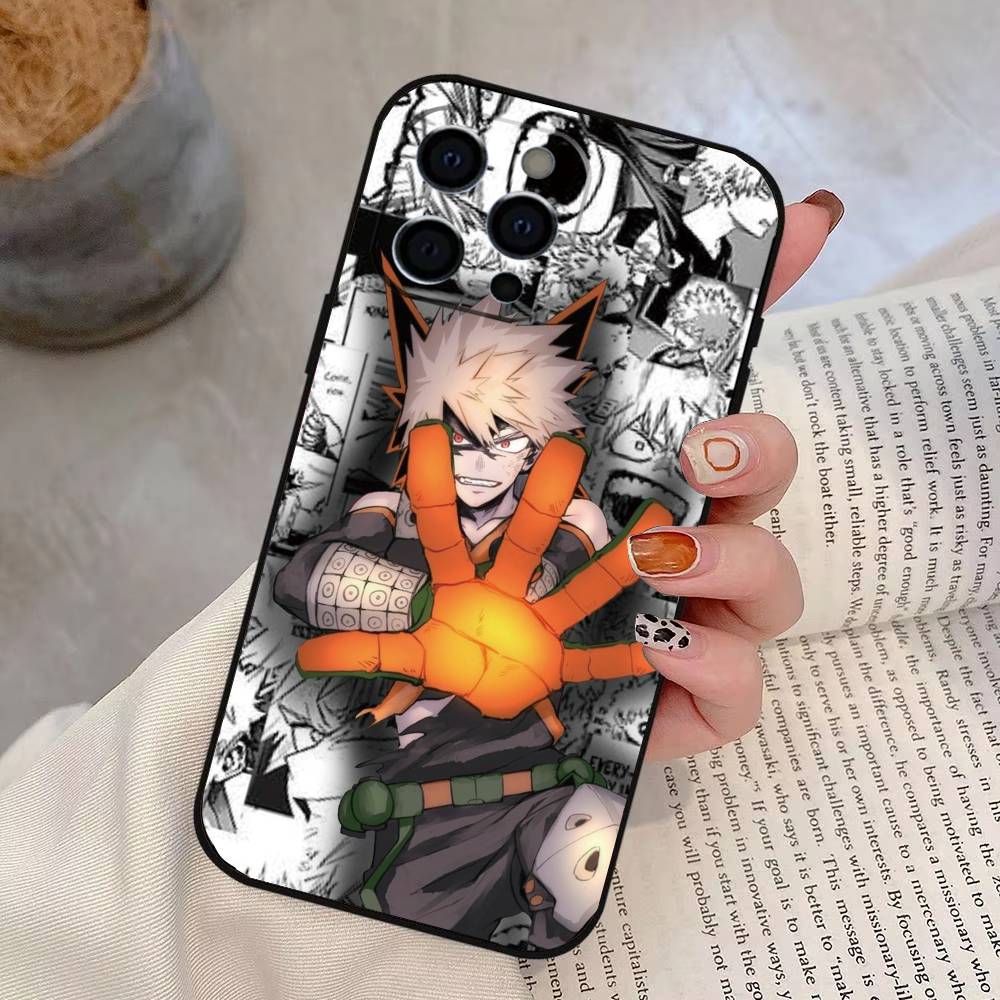 

My Hero Academia Katsuki Bakugo Phone Case Silicone Soft For IPhone 17 16 15 14 13 12 11 X XR Plus Pro Max Plus iPhone12ProMax