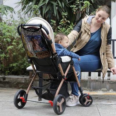 Stroller Organizer Stroller Storage Bag Adjustable Pushchair Mesh Pocket Snack Container for Outdoor Walks Diaper Grocery