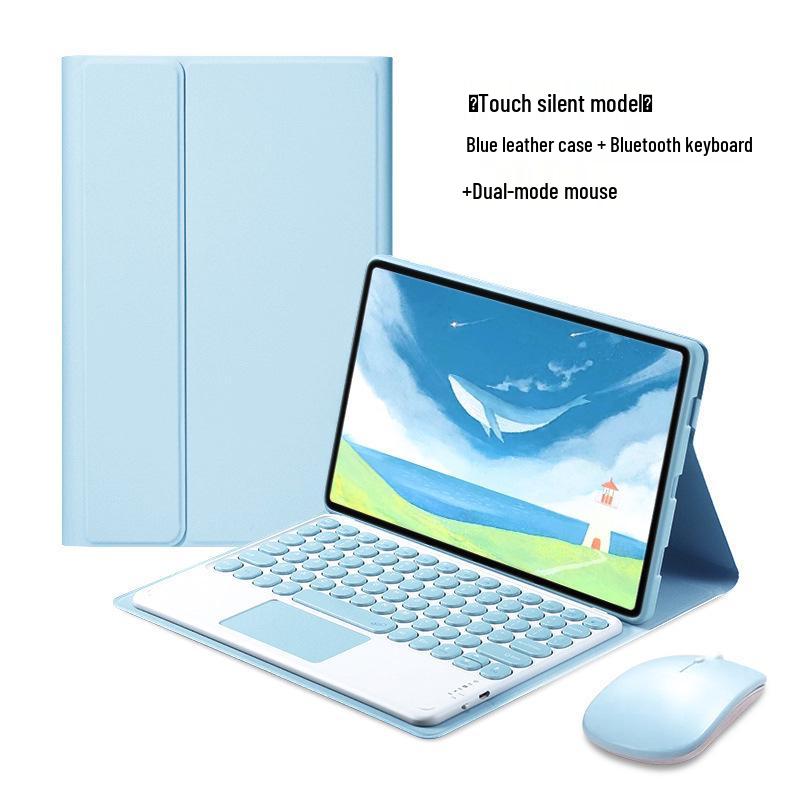 Xiaomi 7 Tablet-Hülle mit Tastatur: Magnetisches Leder, Stille Silikonhülle für Redmi 5/6 Pro