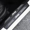 5PCS Car Door Sill Scuff Protector Carbon Fiber Anti-Scratch Sticker for Renegade Wrangler JK JL Grand Auto Exterior Parts