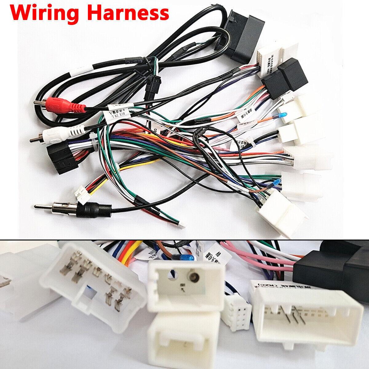 1X 16Pin Android Power Wiring Harness W/ Canbus Box for Toyota 9.7   10.4   GPS