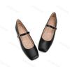 Women's Mary Jane Shoes Spring Summer New One Word Strap Vintage Flats Fashion Buckle Strap Comfortable Lightweight Casual Shoes