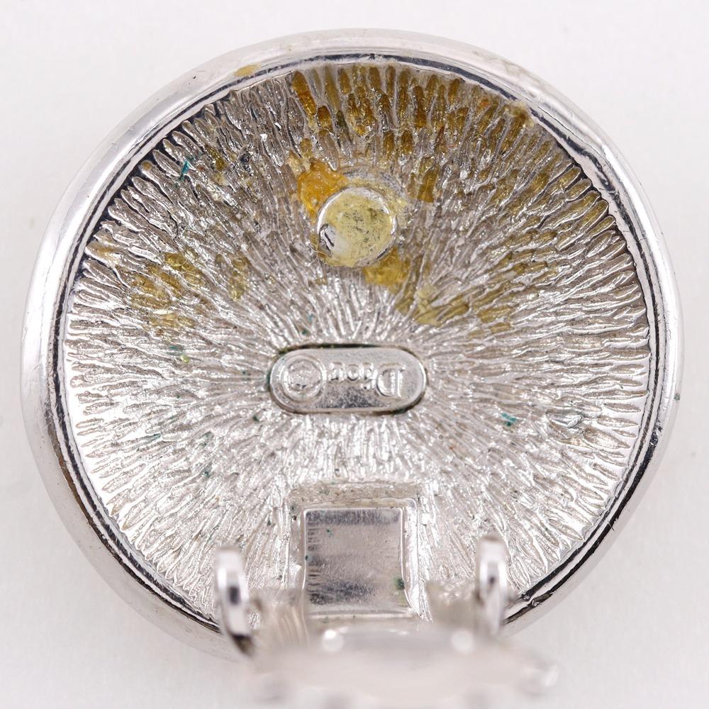 Dior Trotter Earring Silver metallic 10.6g Women Used