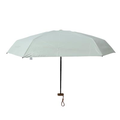 Dual Use Mini Umbrella with Storage Bag Lightweight UV Protection Compact Umbrella for Sun and Rain 5.5in Green