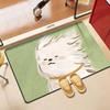 Custom Non Slip Water Absorbent Diatom Mud Rubber Bathroom Floor Mat Set for Home & Hotel Use Pet Friendly Reversible