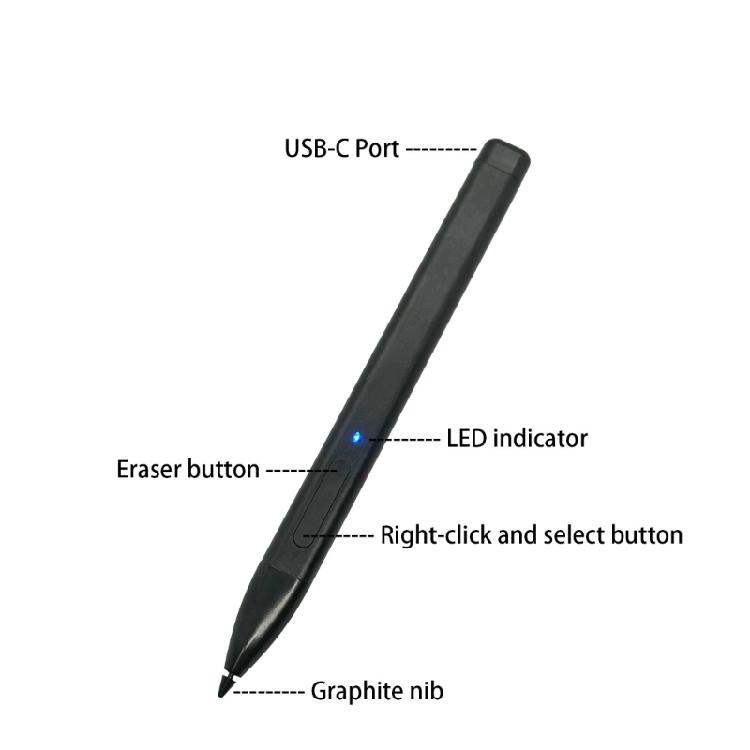 Magnetischer Stylus Stiftablehnung mit 4096 Druckempfindlichkeit Bildschirmstift Stifttablett Stift für Slim Pen 2 Laptop Berührungsempfindlicher Bildschirm