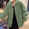 New Autumn and Winter Double-sided Fleece Fleece Thickened Jacket Women's Trend Stand-up Collar Warm Cardigan Zipper Fleece Jacket