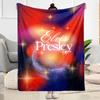 Elvis Presley Guitar Icon Blanket Soft Warm Cozy Suitable for Seaside Picnics Bedding Four Seasons Multipurpose Digital Print