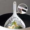 Strainer Scoop Colander Slotted Pasta Spoon Plastic Skimmer Spoon with Handle Food Drain Shovel for Kitchen Cooking KTY