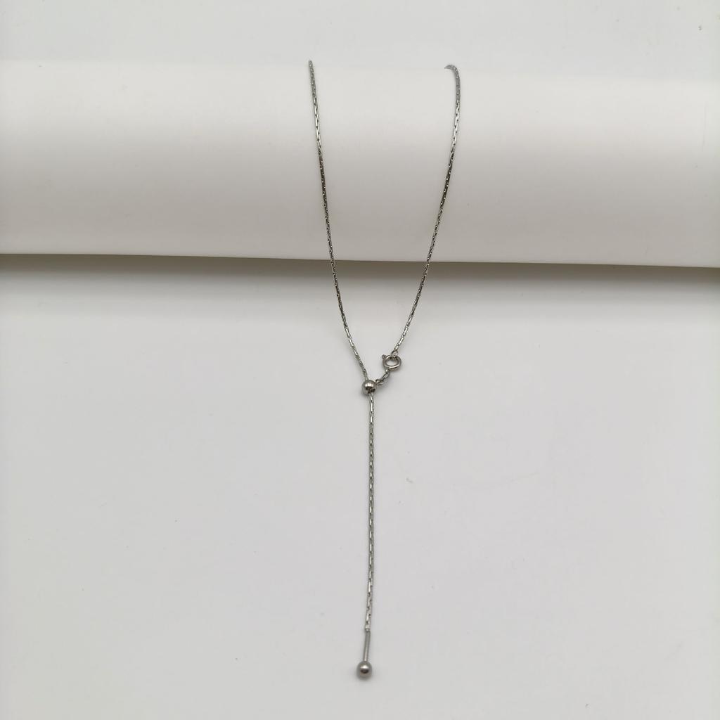 Leichter Luxus Nicht verblassender Titanstahl Nadel Universelle Kette Damen Perlen-Tragend Verstellbar Passepartout DIY Halskette Schmuck