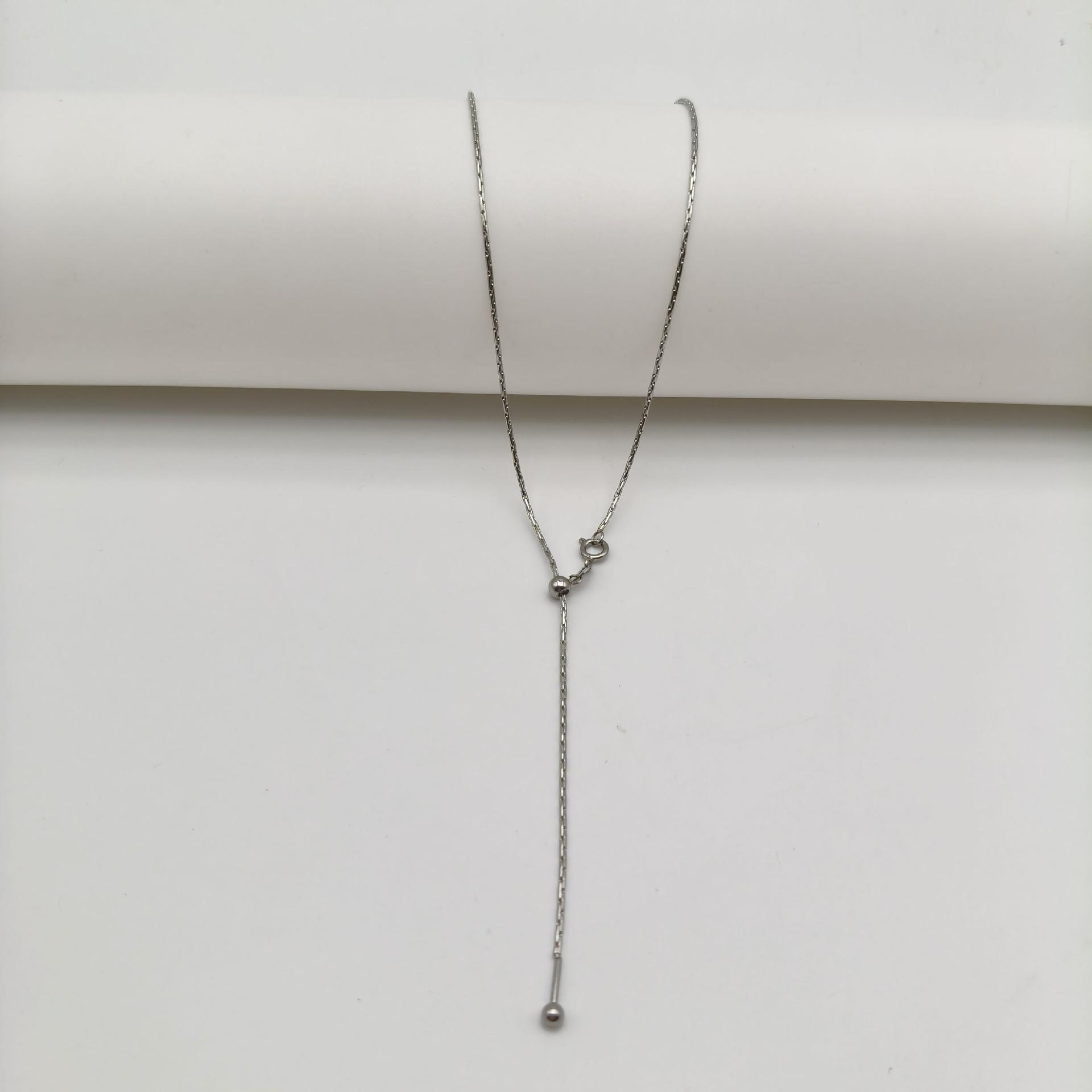 

Легкая Роскошь Не Тускнеющая Игла из Титановой Стали Универсальная Цепочка Женская Для Ношения Бусин Регулируемая Паспарту DIY Ожерелье Ювелирные Изделия