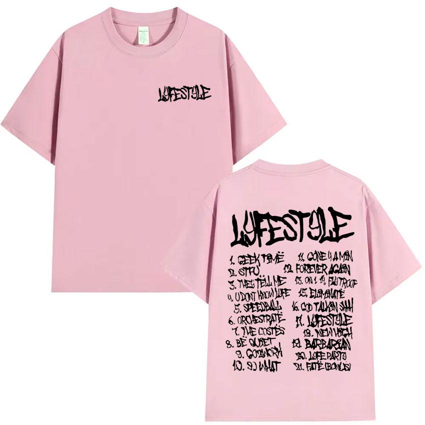 Rapper Yeat Lyfestyle Grafik T-Shirt Herren Damen Hip Hop Mode T-Shirts Baumwolle Kurze Ärmel Ästhetische Übergroße T-Shirts Oberteile