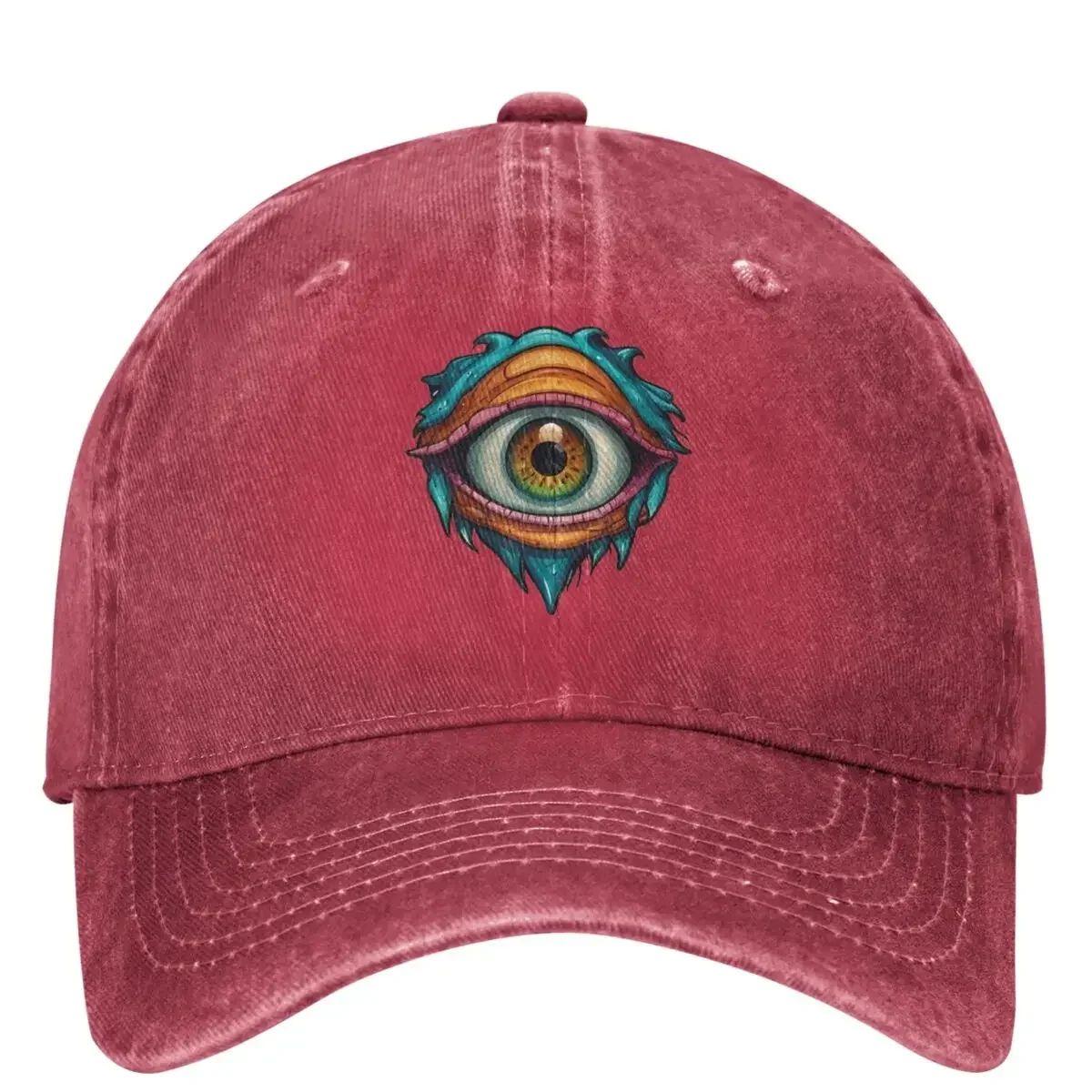 Böse Augen Baseballkappe Lässig Herren Damen Trucker-Mütze Sonnenschutz Outdoor-Sport Baseballkappen Geschenk Modekappe Adjustable pink