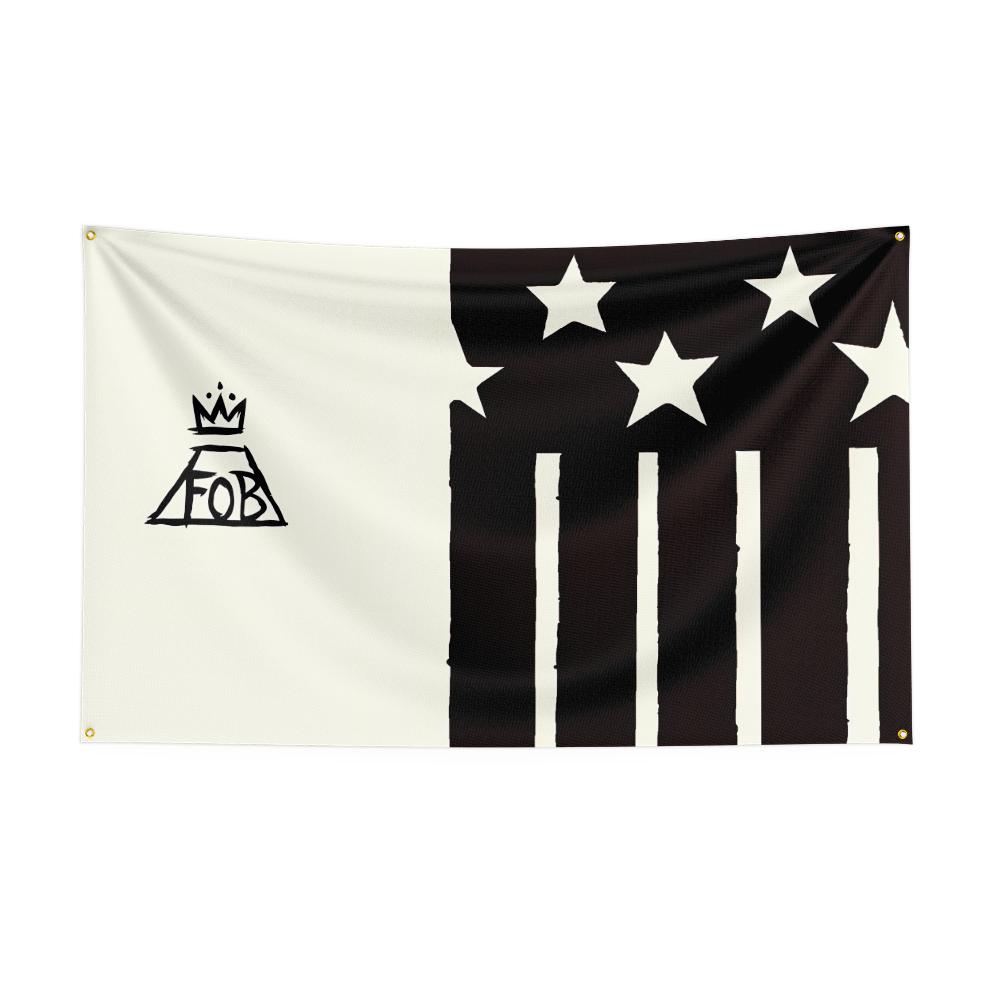 Ffall Out Boy Flag Rock Music Band Banner   Hd Printing Tapestry Exhibition Music Band Fans Garage Decor