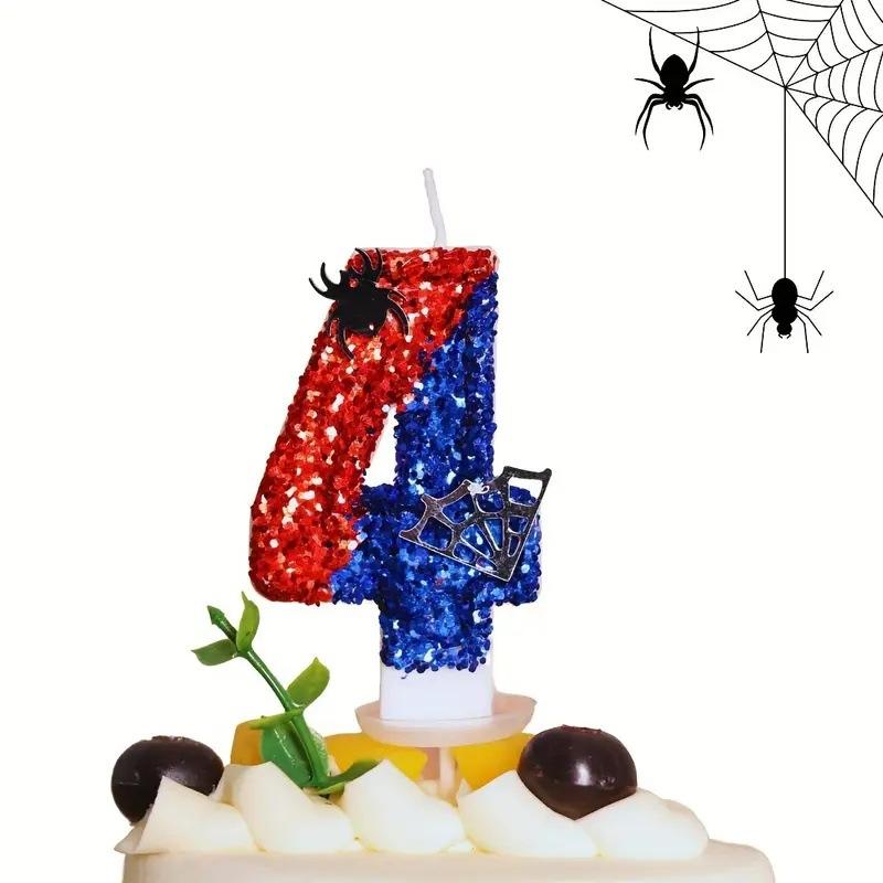 Number Candle 0-9 Birthday Cake Candle Glitter Design for Baking Decoration Party Supplies with Candle Holder Suitable for Children and Adults