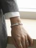 Zircon Inlaid Metal Chain Bracelet: European-American Niche Light Luxury Design