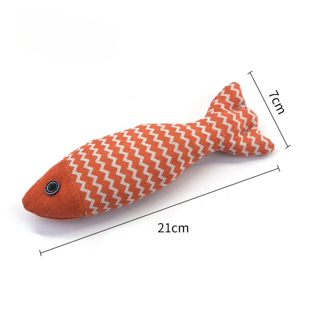 Hračky pro domácí mazlíčky Povlečení Catnip Rybí přípravky na čištění zubů