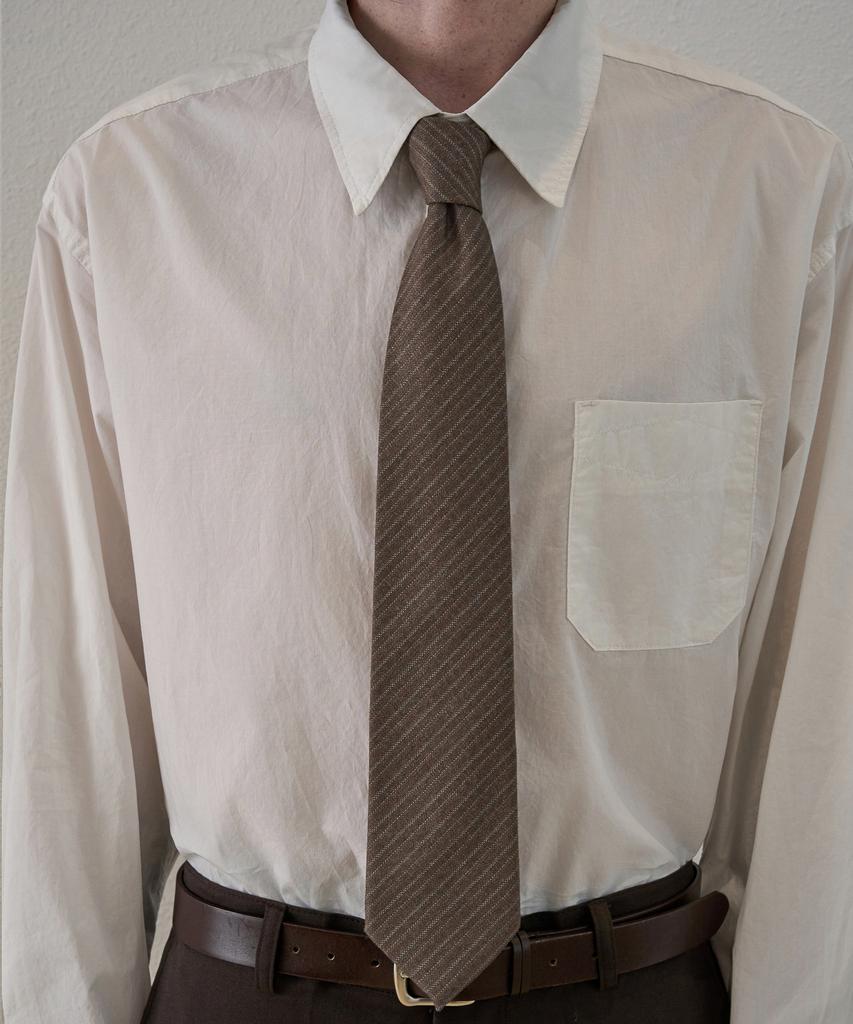 TRIP LE SENS [Gift Box] Two-Tone Stripe Tie_Brown
