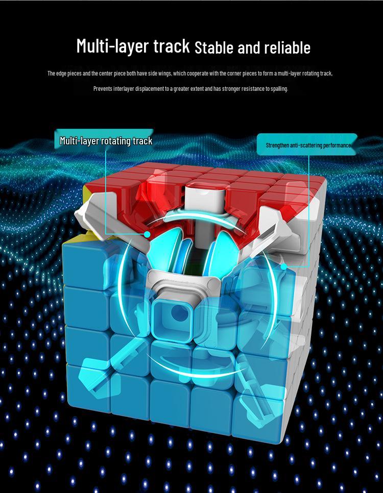 Magic Domain 5th Order Charming Dragon Professional Speed Rubik's Cube - Smooth, Colorful, Intelligent Toy