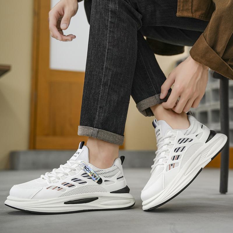 Men's Sneakers Fashion Outdoor Casual Shoes Breathable Mesh Sport Running Shoes Men's Vulcanized Shoes Platform Tennis Footwear