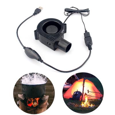 Nuovo ventilatore 7530 alimentato tramite USB da 5 V con regolatore di velocità: soffiatore compatto e silenzioso per barbecue e campeggio