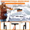 5 In 1 Retractable Snow Brush and Ice Scraper for Car Windshield Snow Shovel with 180° Pivoting Brush Head Car Snow Cleaning
