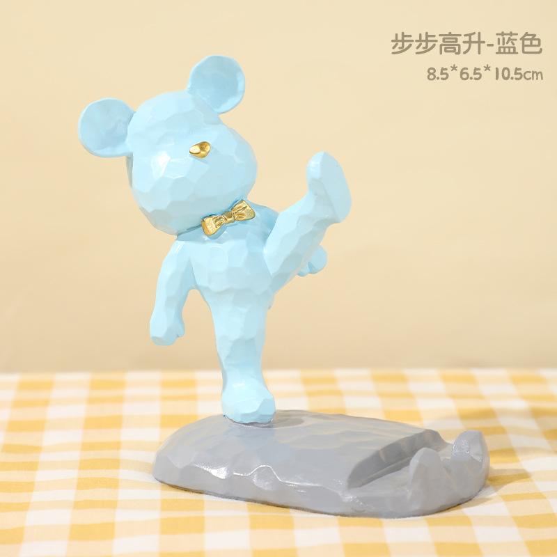 Kreativer Niedlicher Bär Handyhalter Ständer Cartoon Astronauten Bär Handyhalter für Schreibtisch Home Office Schreibtisch Kawaii Zubehör