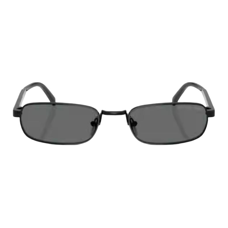 Prada Original Design Metal Frame Rectangular Sunglasses Unisex sunglasses Black PRB54S-1AB5Z154
