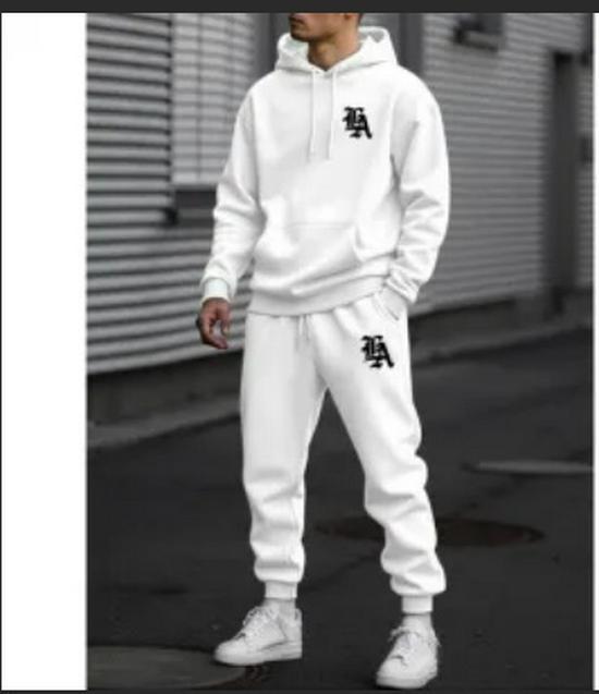 Men's Fleece Hooded Pullover & Sweatshirt Set - Autumn/Winter Casual Sportswear