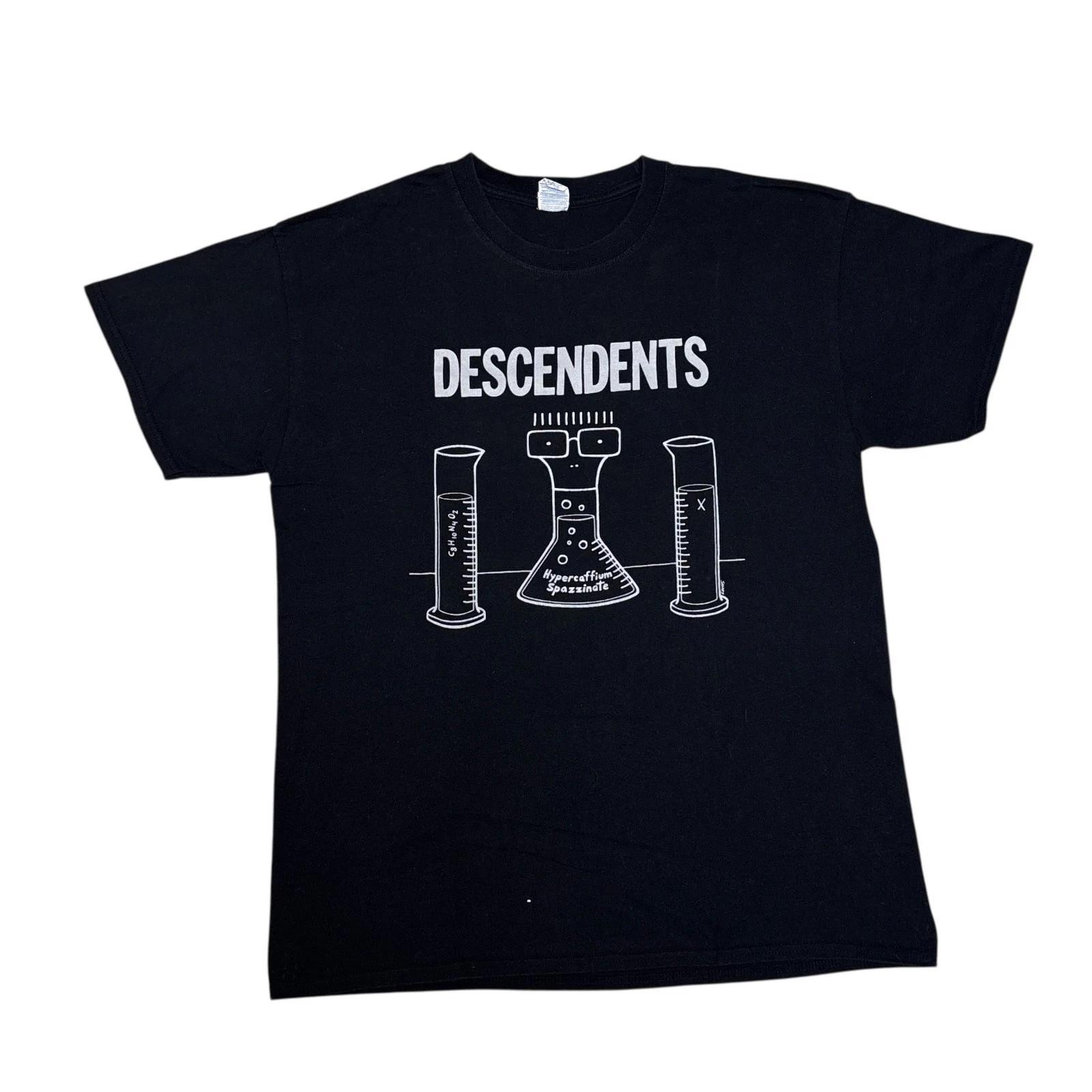 

Descendents Shirt Large Black Tour Concert Punk Rock Band Tee Misfits Nofx 80s L