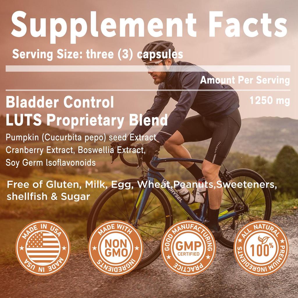 Pslalae - Pumpkin Seed and Cranberry Extract Capsules - Bladder Health