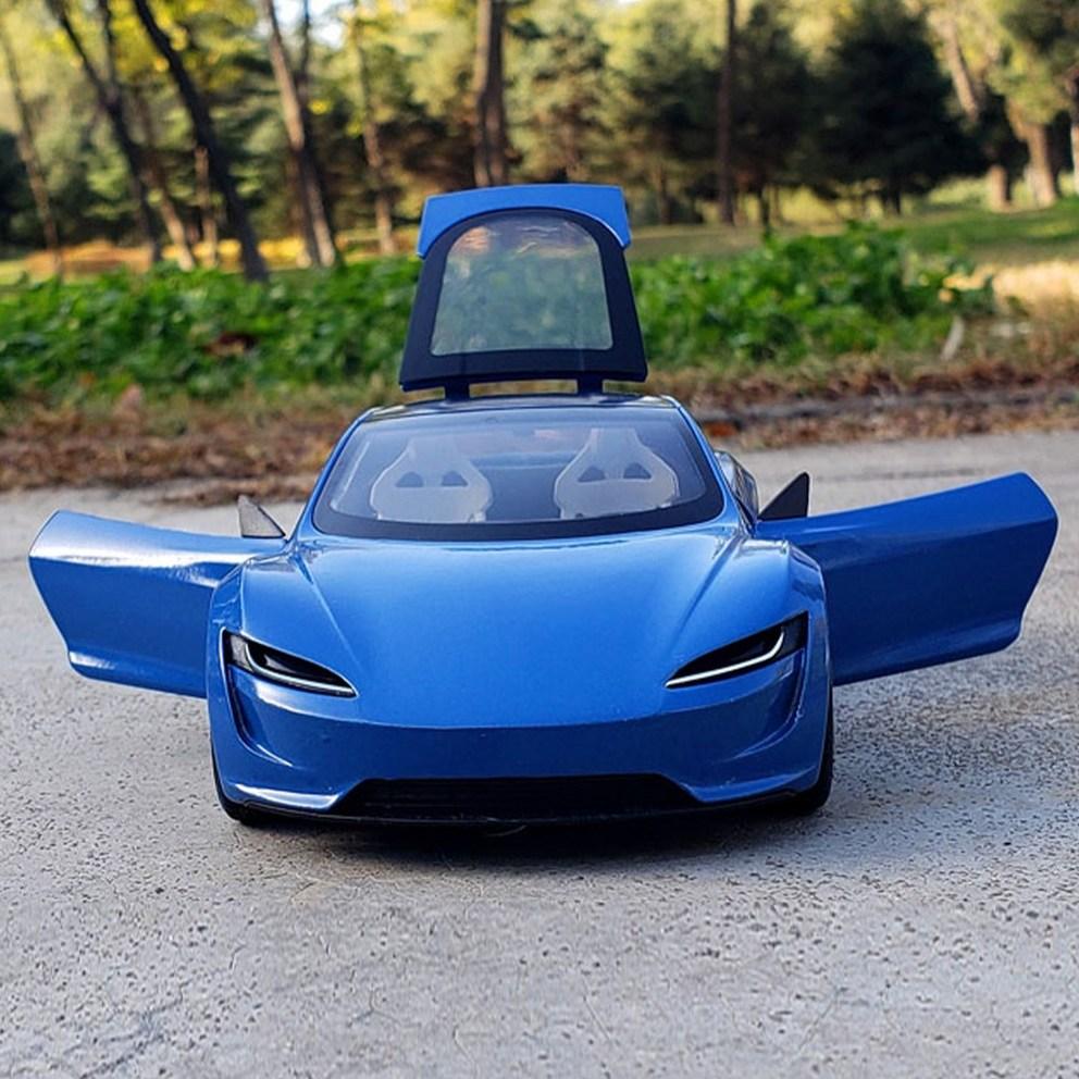 MyCar 1:24 Scale Tesla Roadster Roof Model Diecast Metal Car Figurine - Red