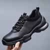 Love a Certain Step Leather Walking Shoes Men's Hollow Breathable Sports Leisure Lightweight Non-slip Outdoor Mountaineering Hiking Shoes