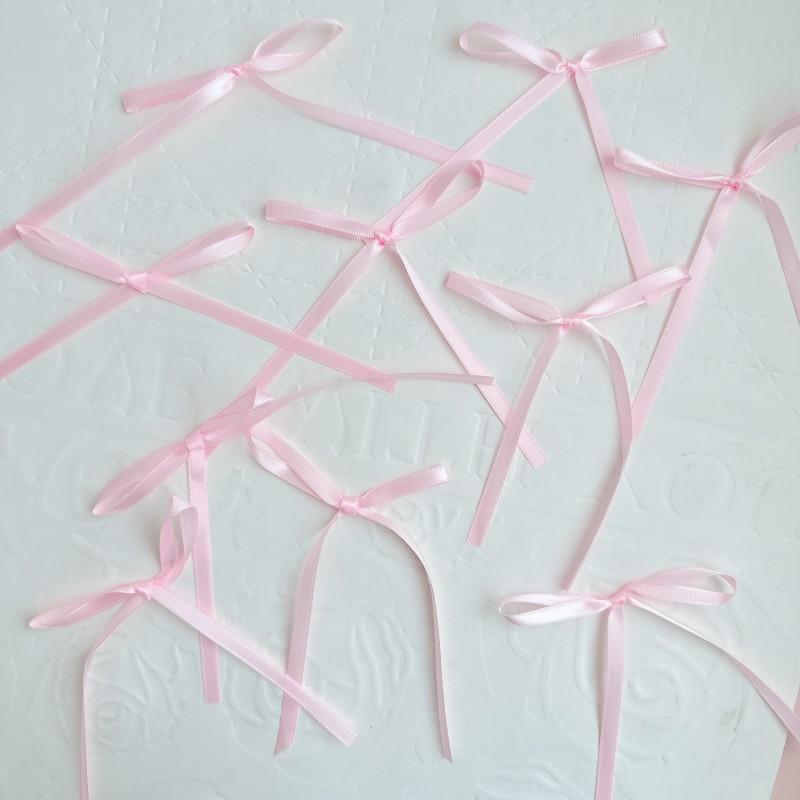 10Pcs Bow Ribbon Cake Decoration Desserts Home Decor Birthday Party Kids Wedding Valentine'S Day Evening Events Dessert Decor