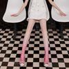 Rhombus black silk sexy fishing net hot diamond pantyhose stockings gradual change color net socks girls glossy shiny