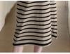 2026 Korean Striped Casual Maternity Polo Dress