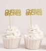 Darling Souvenir| Cheers Cupcake Toppers| Party Dessert Decorations - Pack Of