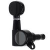 Universal Silver Folk Guitar Tuning Pegs, Knobs & String Winder Tool - Fully Enclosed Electric Guitar Tuning Accessories