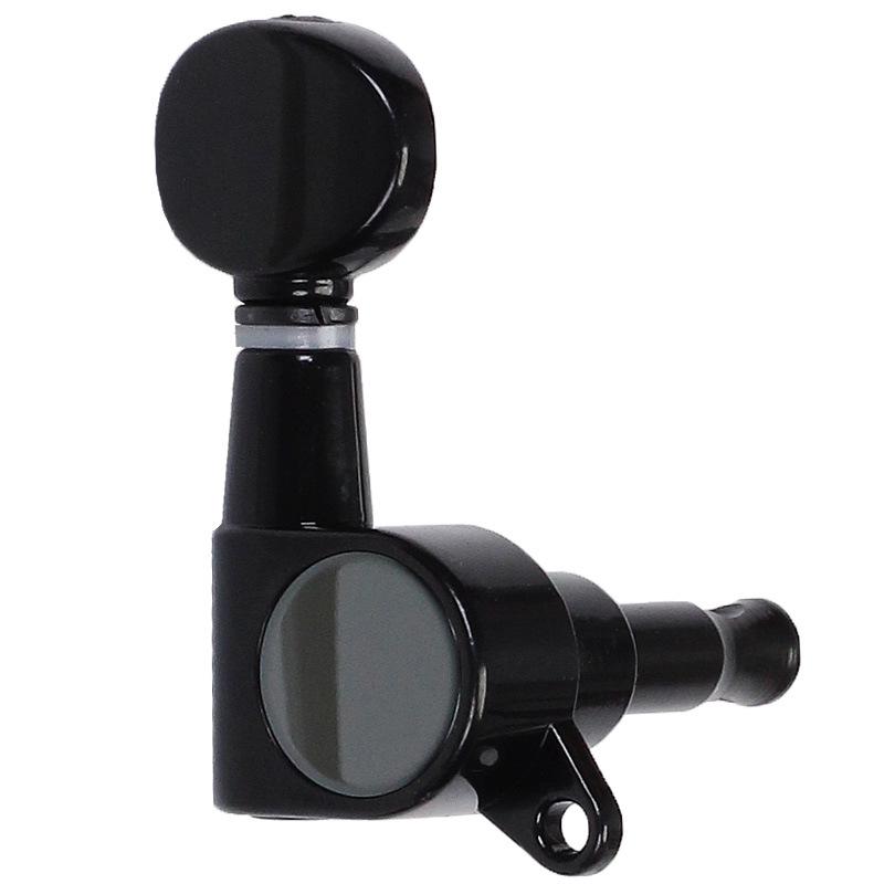 Universal Silver Folk Guitar Tuning Pegs, Knobs & String Winder Tool - Fully Enclosed Electric Guitar Tuning Accessories