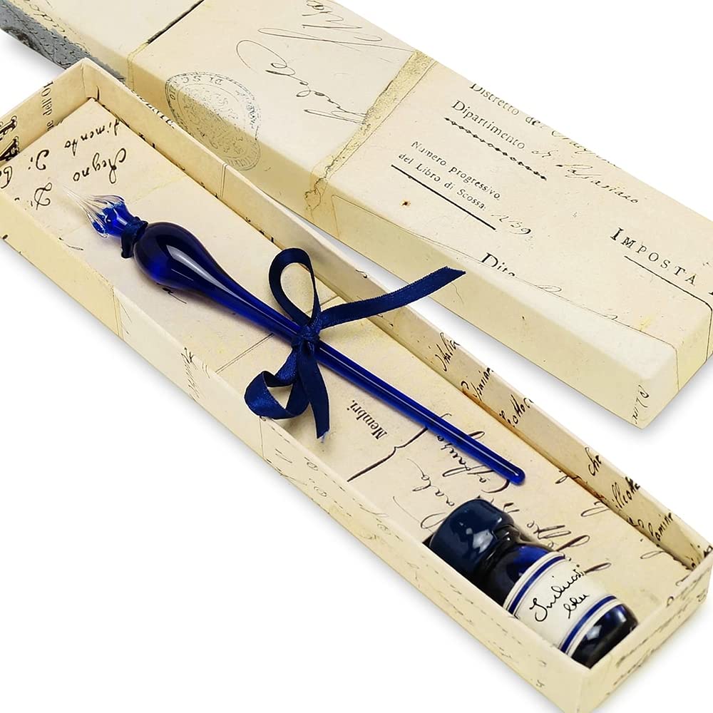 

Rubinato Glass Pen Ink Set LEO Blue 15/LEO-BL синий